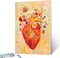 Floral Heart Blood Vessel Paint by Number for Adults on Canvas Anatomy DIY Oil Acrylic Painting Kit for Adults Drawing Paintwork Day of The Dead Wall Art Crafts Home Decoration16x20in no Frame